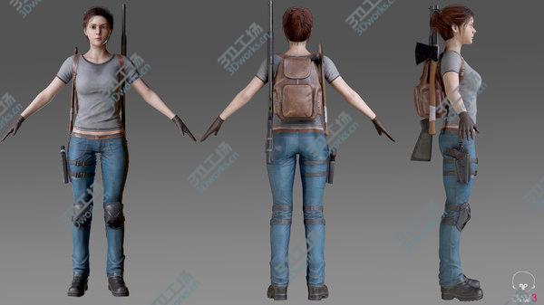 images/goods_img/20210312/Female Survivor 3D model/3.jpg